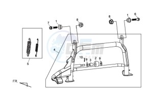 MAXSYM 400 EFI drawing CENTRAL STAND