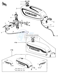 F7 (-A) 175 drawing FUEL TANK -- 71-73 F7_F7-A_F7-B- -