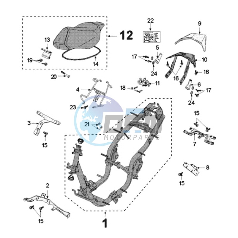 FRAME AND SADDLE