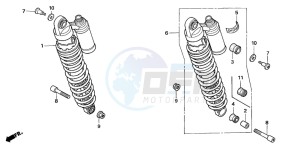 CB1300SA CB1300SUPERBOLD'OR drawing REAR CUSHION