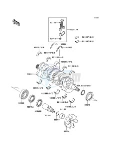 JET SKI ULTRA LX JT1500G9F EU drawing Crankshaft