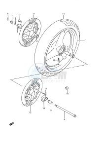 GSX750F (E28) drawing FRONT WHEEL