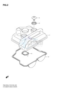 RM-Z250 (E03) drawing CYLINDER HEAD COVER