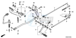 VT750CA9 UK - (E / MKH MME ST) drawing PEDAL (EXCEPT KO)