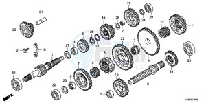 TRX500FPMD TRX500FPM Australia - (U) drawing TRANSMISSION