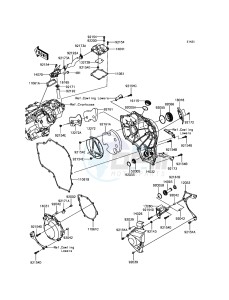 NINJA H2 / NINJA H2 CARBON ZX1000XHFA XX (EU ME A(FRICA) drawing Engine Cover(s)