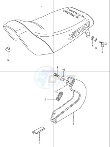 LT50 (P1) drawing SEAT - CHAIN CASE (MODEL K1 K2)