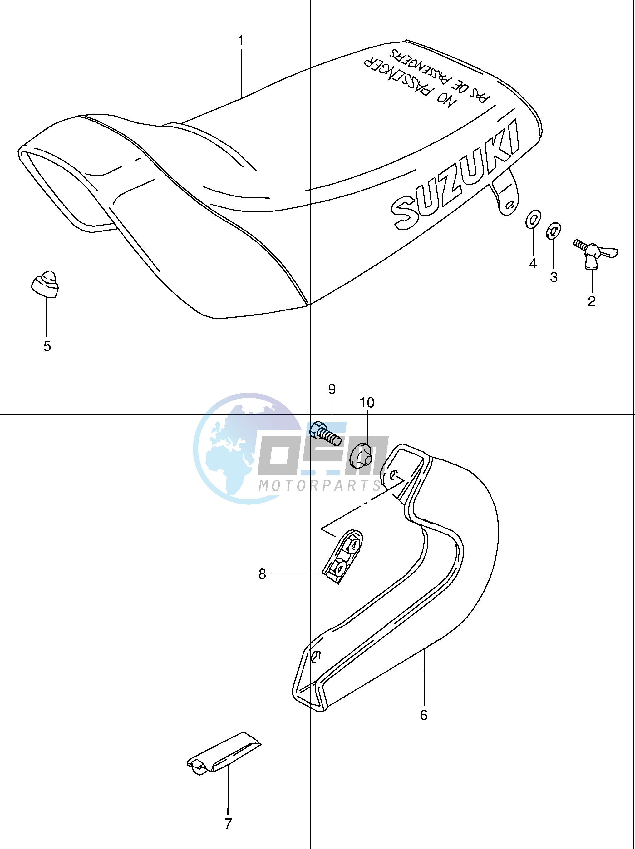 SEAT - CHAIN CASE (MODEL K1 K2)