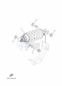 MT-07 MTN690 (BATK) drawing REAR SUSPENSION