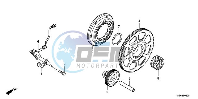 PULSE GENERATOR/STARTING CLUTCH