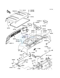 MULE 4010 DIESEL 4x4 KAF950FCF EU drawing Fenders