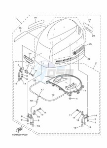 F200BETX drawing FAIRING-UPPER