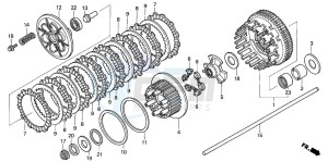 CB1300A CB1300SUPER FOUR drawing CLUTCH