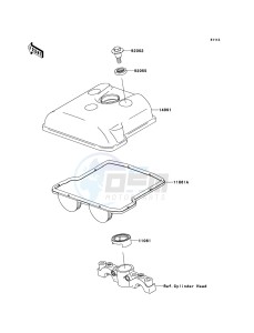 KFX450R KSF450BCS EU drawing Cylinder Head Cover