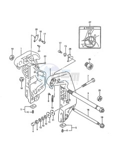 DT 75 drawing Clamp Bracket (1995 to 1997)