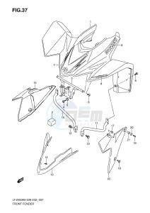 LT-Z400 (E28-E33) drawing FRONT FENDER (LT-Z400K9)