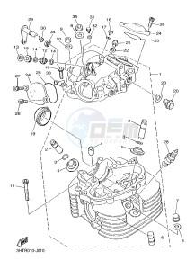 SR400 (2RDB) drawing CYLINDER HEAD