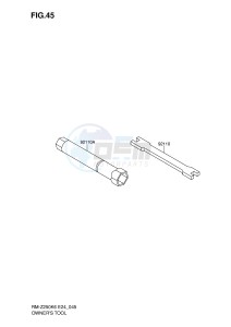 RM-Z250 (E24) drawing OWNER'S TOOL