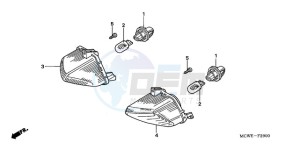 VFR800A9 ED / ABS MME TWO drawing WINKER