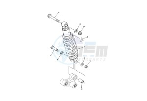 XG TRICKER 250 drawing REAR SUSPENSION