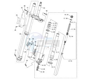 WR F 450 drawing FRONT FORK