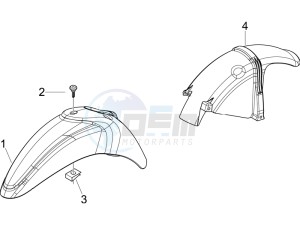 Liberty 50 4T PTT 2017 (B-NL) (B-NL) drawing Wheel housing - Mudguard