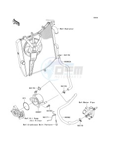 ZX 1000 E [NINJA ZX-10R] (E8F-E9FA) 0E9F drawing OIL COOLER