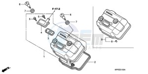 CBR125RW9 UK - (E) drawing CYLINDER HEAD COVER