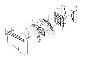 GTS 250 drawing Mudguard flap