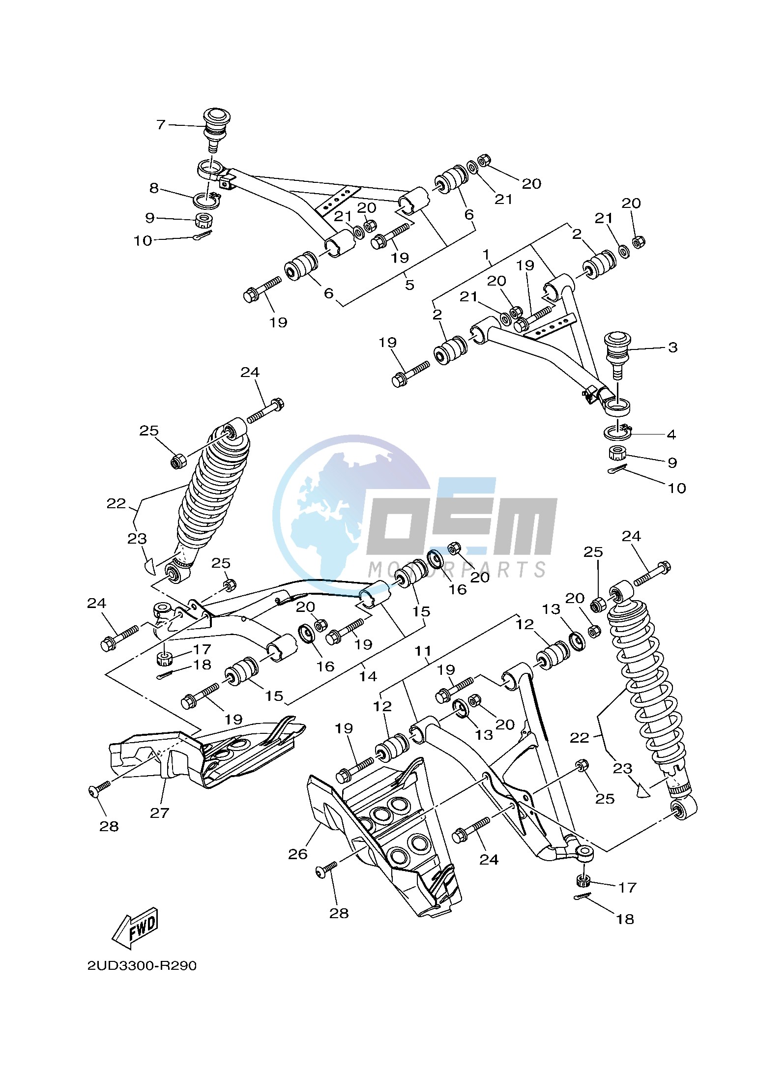 FRONT SUSPENSION & WHEEL