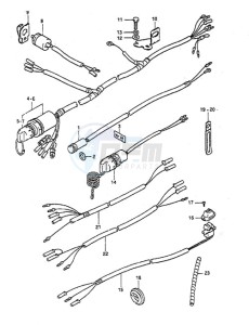 DT 55 drawing Electrical (DT55HTC 1988 to 1991)