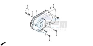 CG125 drawing LEFT CRANKCASE COVER