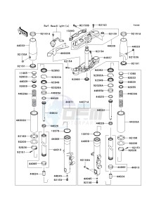 VN 1700 E [VULCAN 1700 CLASSIC] (9G-9FA) E9F drawing FRONT FORK