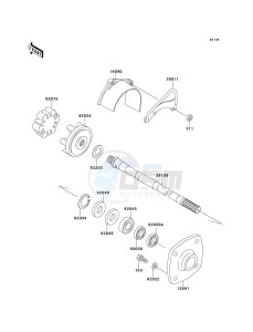 JH 900 A [900 ZXI] (A1-A3) [900 ZXI] drawing DRIVE SHAFT