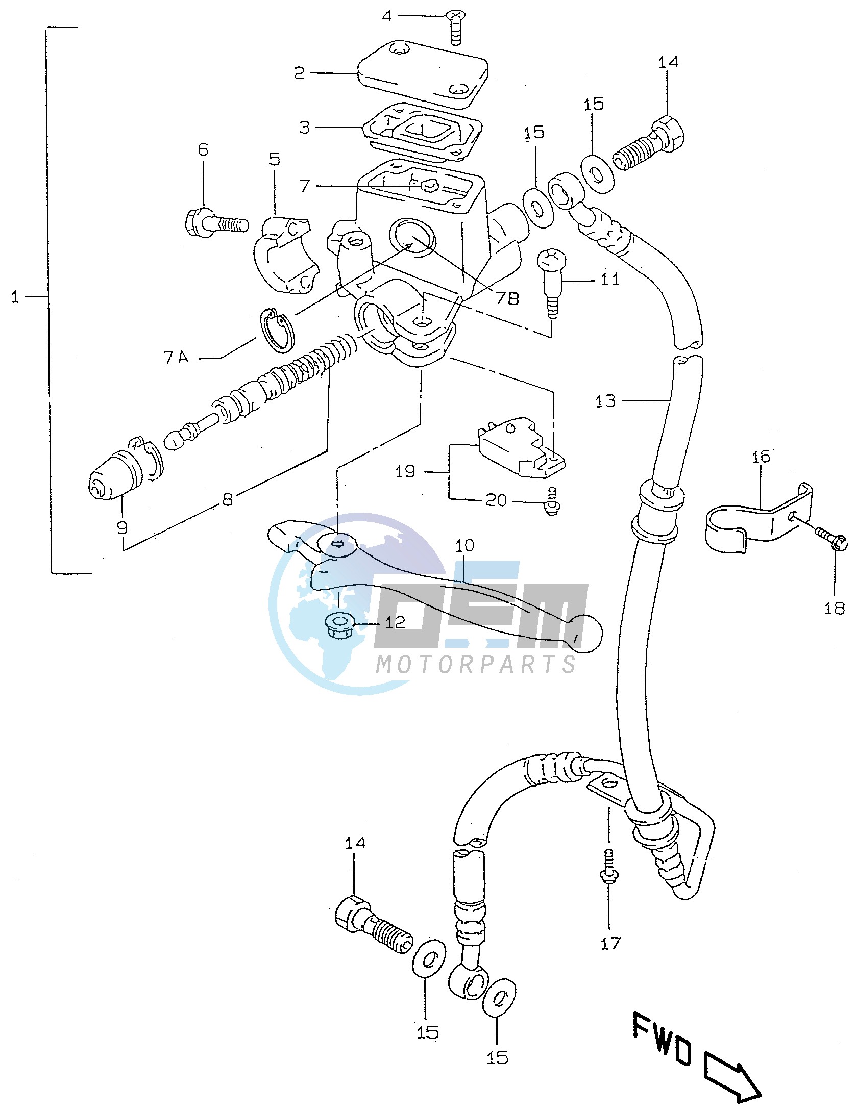 FRONT MASTER CYLINDER (MAGURA)