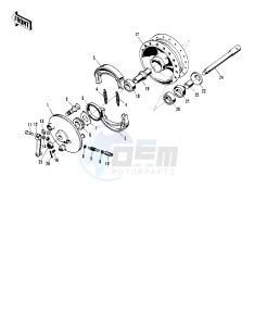 F6 (-A) 125 drawing FRONT HUB_BRAKE