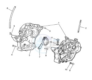 TZR 50 drawing CRANKCASE