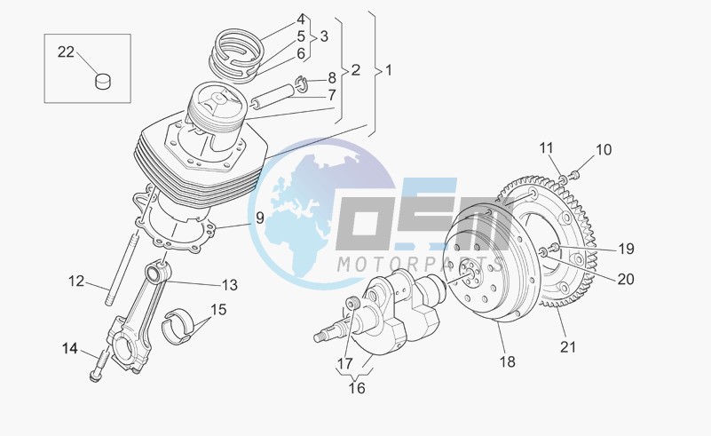 Crankshaft cpl.