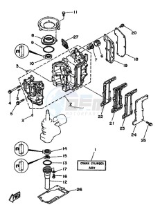 6C drawing CYLINDER--CRANKCASE