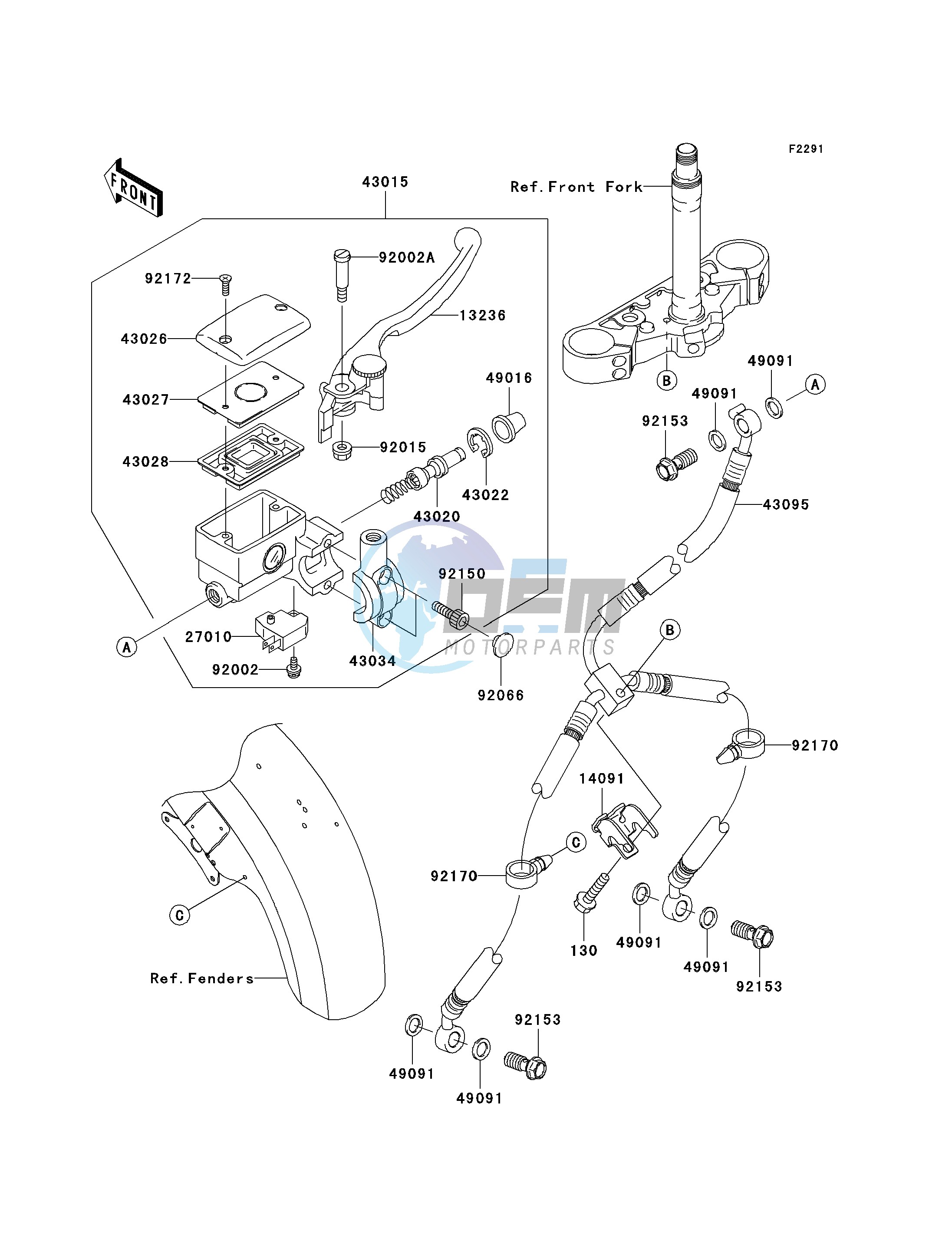 FRONT MASTER CYLINDER