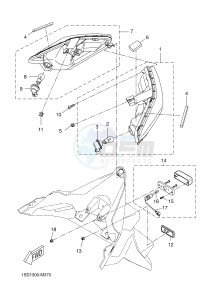 YPR250RA XMAX 250 ABS EVOLIS 250 ABS (2DL7 2DL7) drawing TAILLIGHT