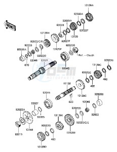 KZ 750 M [CSR TWIN] (M1) [CSR TWIN] drawing TRANSMISSION