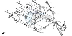 C90M drawing RIGHT CRANKCASE COVER