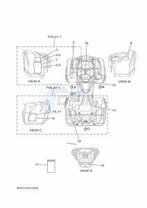 YFM700FWAD GRIZZLY 700 EPS (BDEB) drawing EMBLEM & LABEL 1