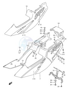 RGV250 (E24) drawing FRAME COVER (MODEL P)