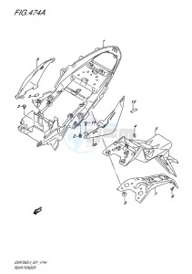 GSR750Z ABS EU drawing REAR FENDER