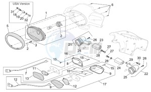 Scarabeo 50 4T E2 drawing Front lights