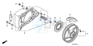 SH1259 ED / 2ED drawing REAR WHEEL/SWINGARM (SH1259/1509)