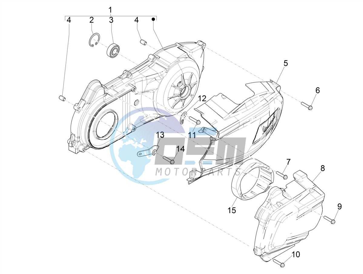 Crankcase cover - Crankcase cooling