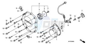 CB1300SA9 Australia - (U / ABS BCT MME TWO) drawing RIGHT CRANKCASE COVER